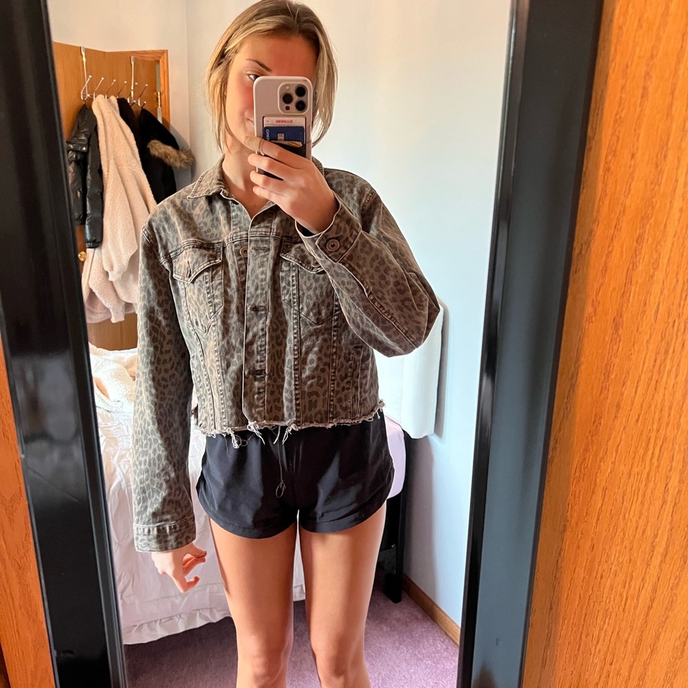 pistola cropped jean jacket
